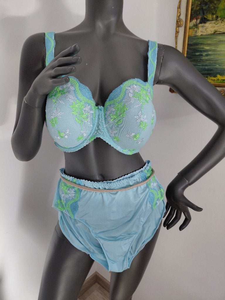 Prima  donna prachtige bh eur 90d + slip m46, Ophalen of Verzenden, Blauw, BH