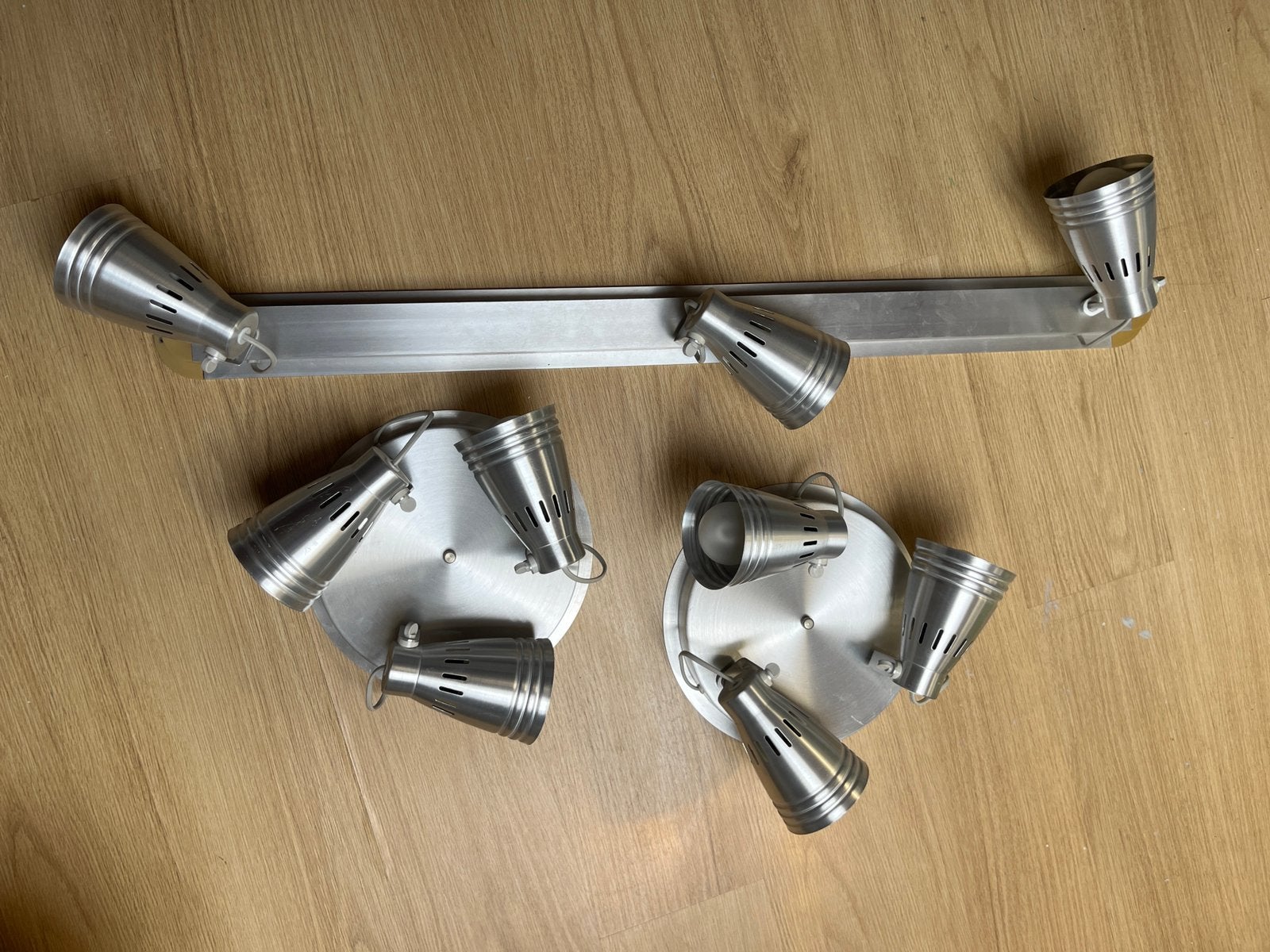 3 x IKEA Kramare aluminum lampen spots, Ophalen, Gebruikt, Gloeilamp, Metaal
