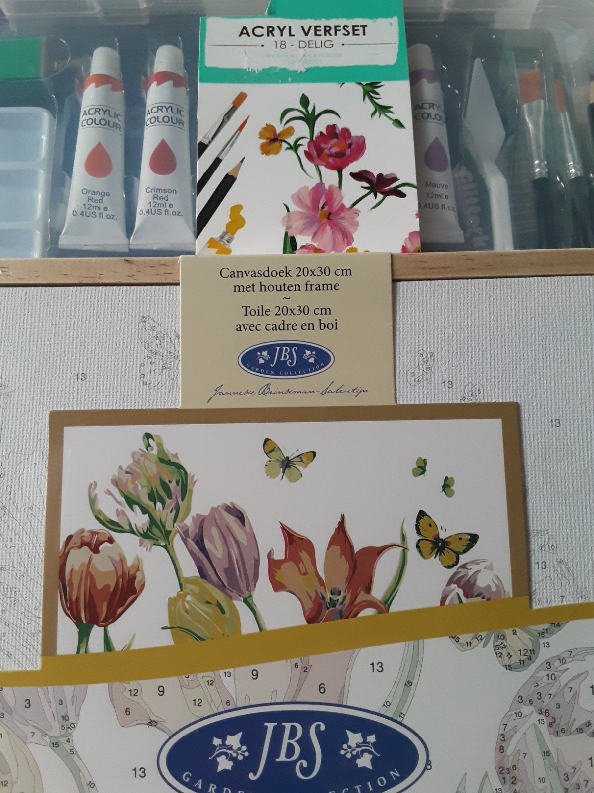 Schilderen op nummer set - JBS Garden Collection, Verzenden, Nieuw, Schilderen op nummer