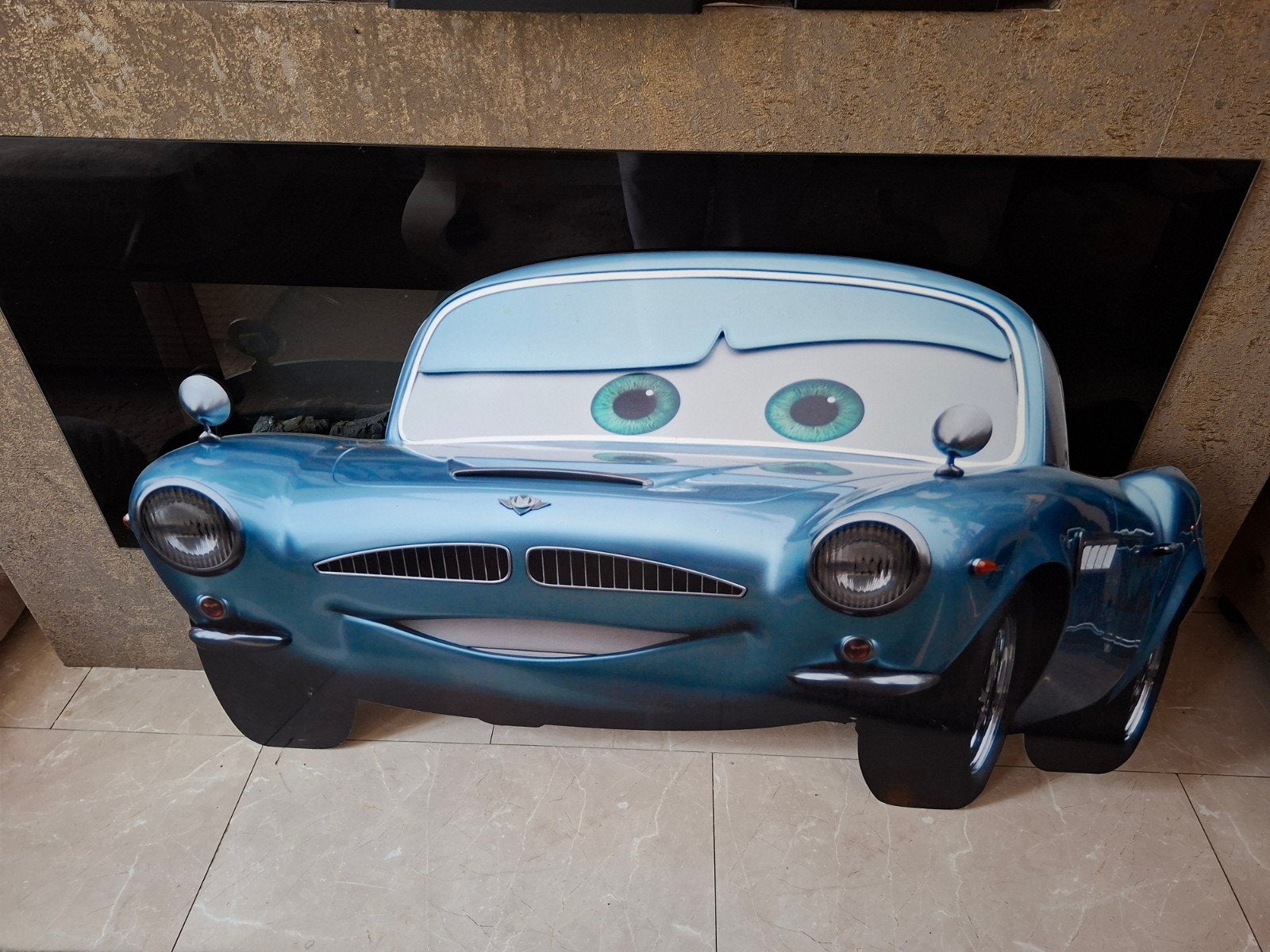 Uniek XL 3D Wandbord Disney Cars - Sally Carrera (130 x 75 c, Ophalen of Verzenden, Overige figuren, Zo goed als nieuw