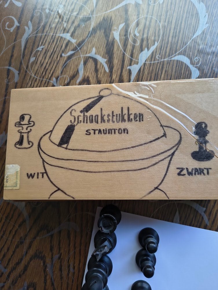 Schaakstukken van hout, Een of twee spelers, Ophalen of Verzenden, Gebruikt