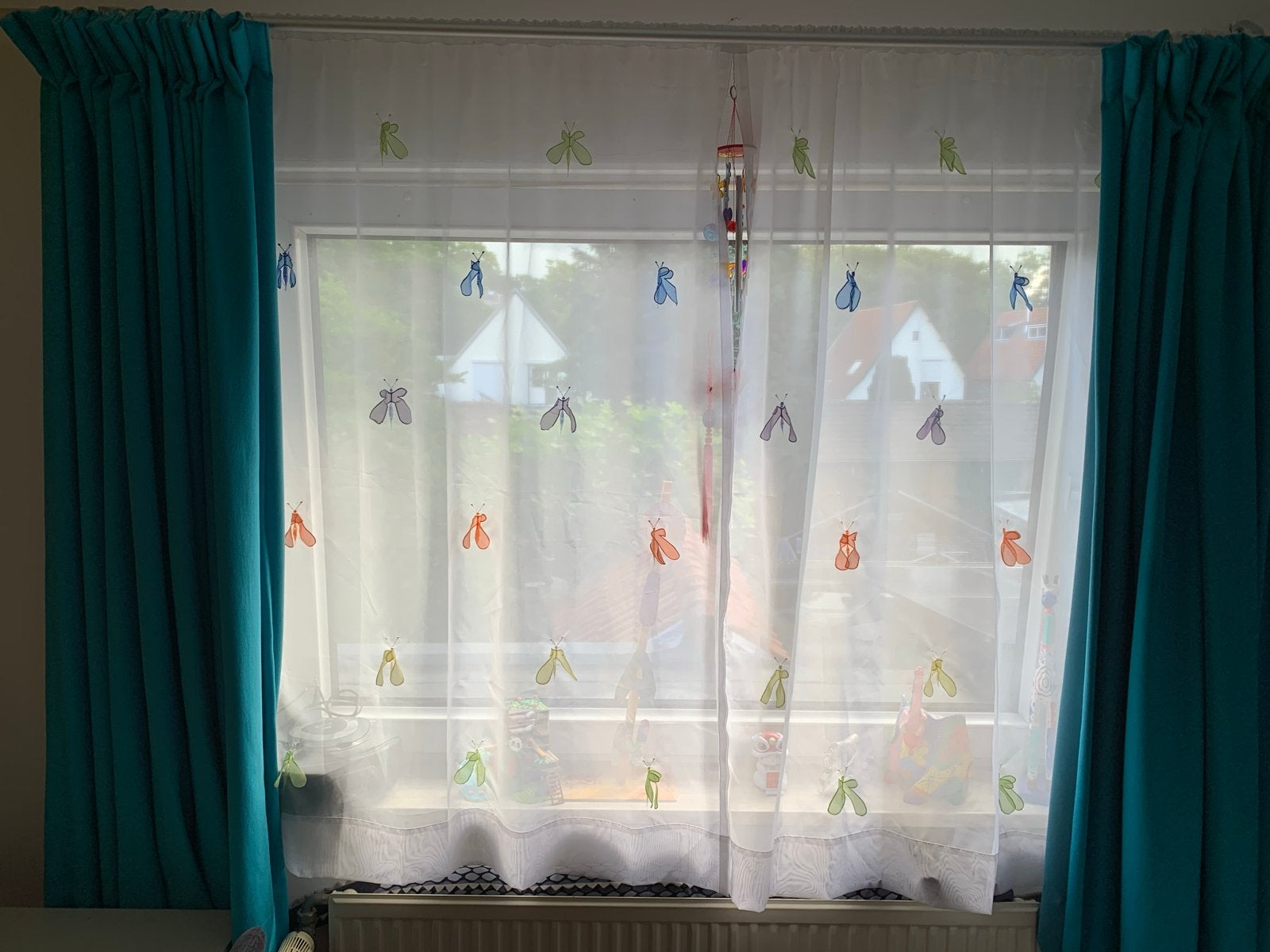 Vitrages met vlinders, Vitrage, Gebruikt, Overige merken, Wit