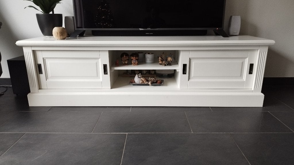 TV meubel, Ophalen, 150 tot 200 cm, Zo goed als nieuw, Minder dan 100 cm