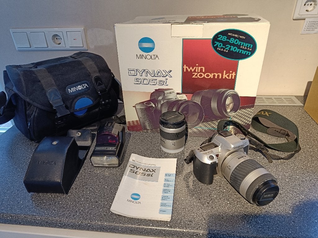 Minolta Dynax 505si, Ophalen of Verzenden, Zo goed als nieuw, Spiegelreflex, Minolta