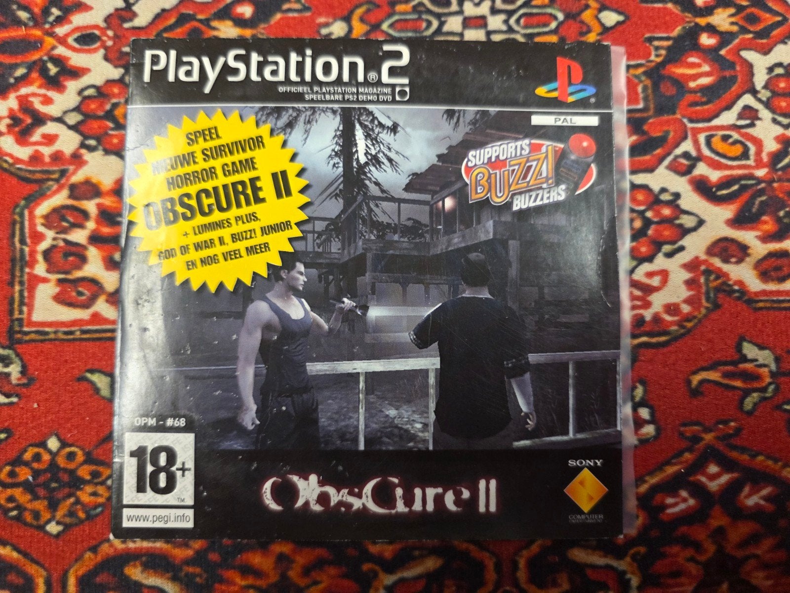 Obscure II PlayStation 2 Demo DVD - PEGI 18, Spelcomputers en Games, Vanaf 18 jaar, Overige genres, Sony Computer Entertainment Europe Ltd., 10 Great Marlborough Street, London, W1F 7LP, Verenigd Koninkrijk