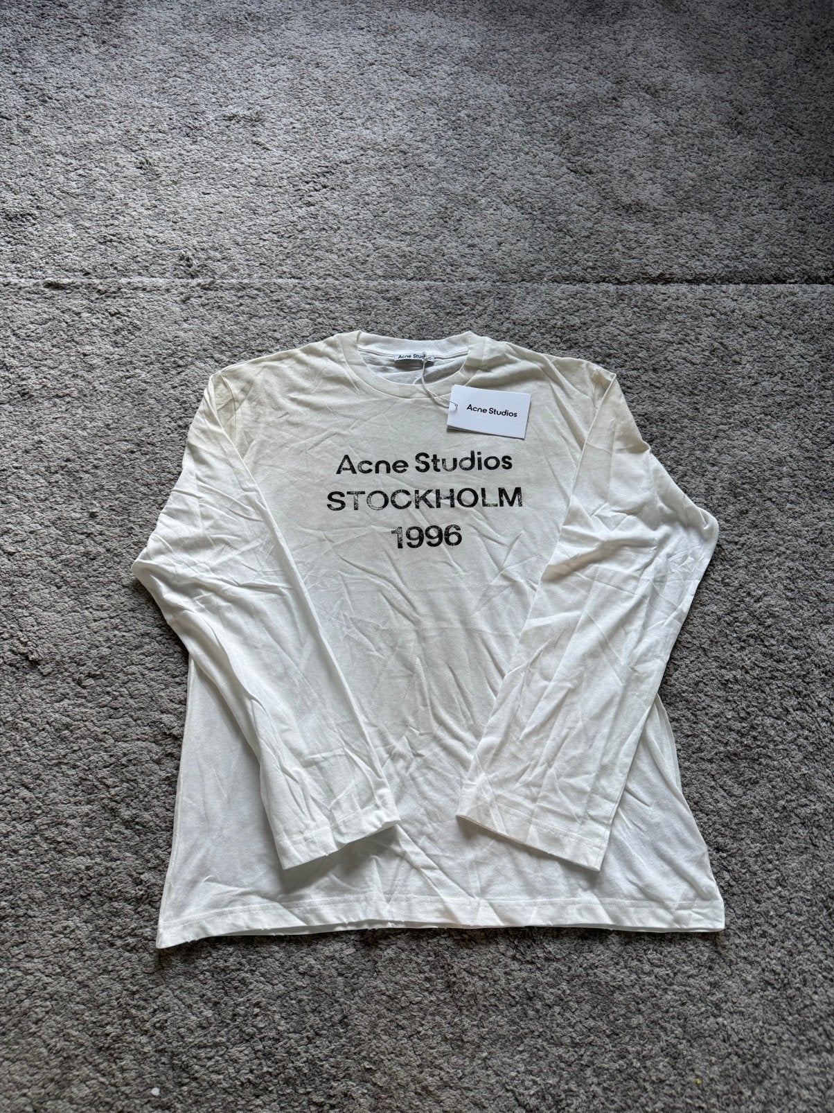 Acne studios longsleeve 1996 XS zonder tags wit, Ophalen of Verzenden, Nieuw