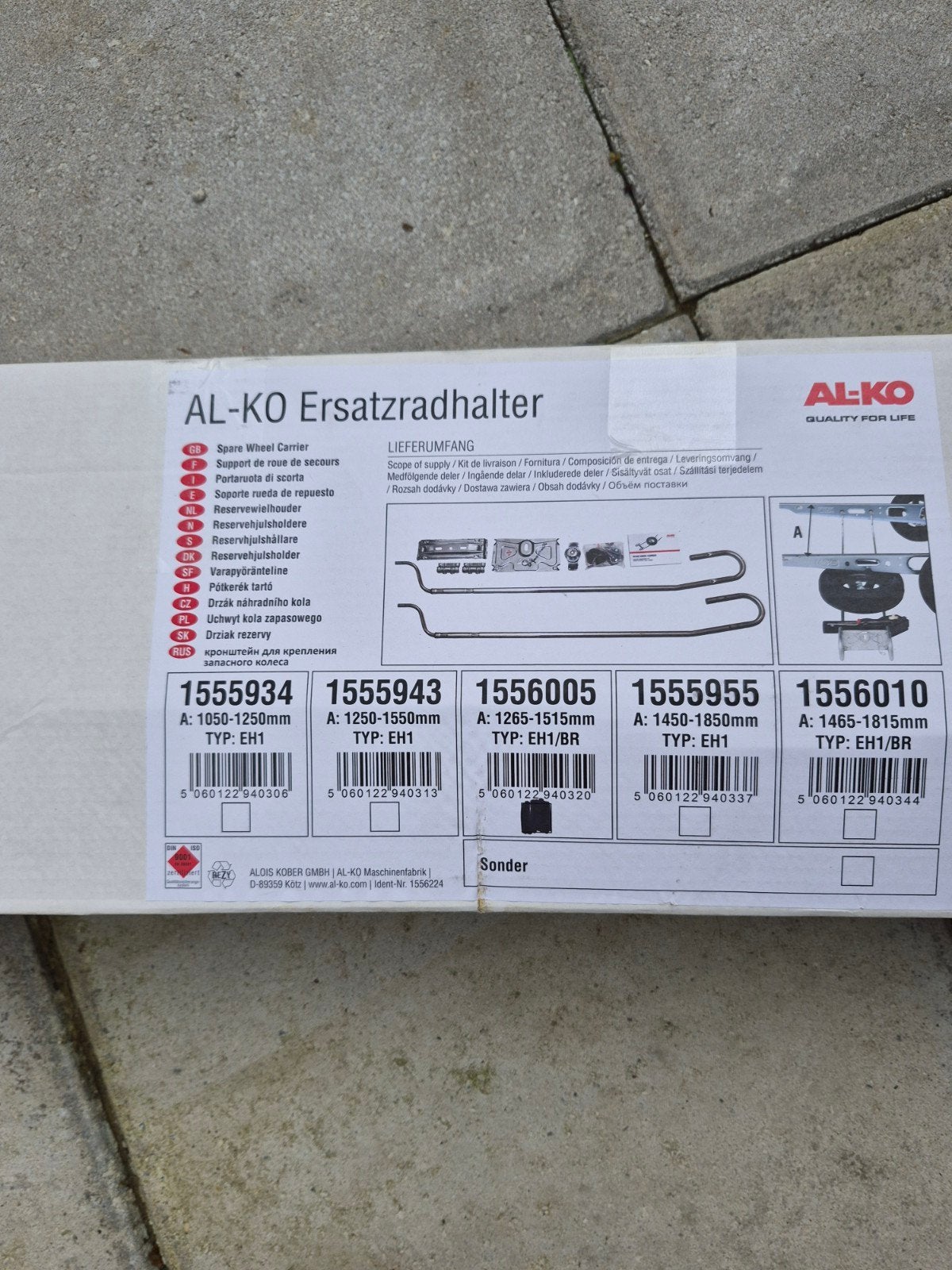 AL-KO  reservewielhouder, Ophalen of Verzenden, Nieuw