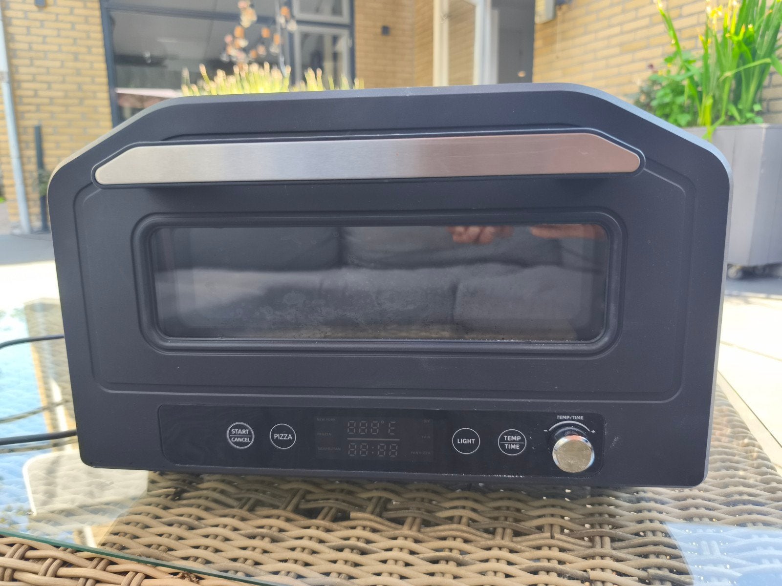 Pizza steenoven 1700W -, Pizzaoven, Ophalen of Verzenden, Vrijstaand, Gebruikt
