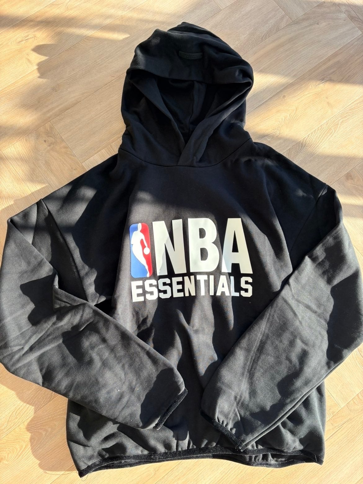 NBA Essentials Hoodie Zwart Oversized Maat S - Nieuw!, Verzenden, Nieuw