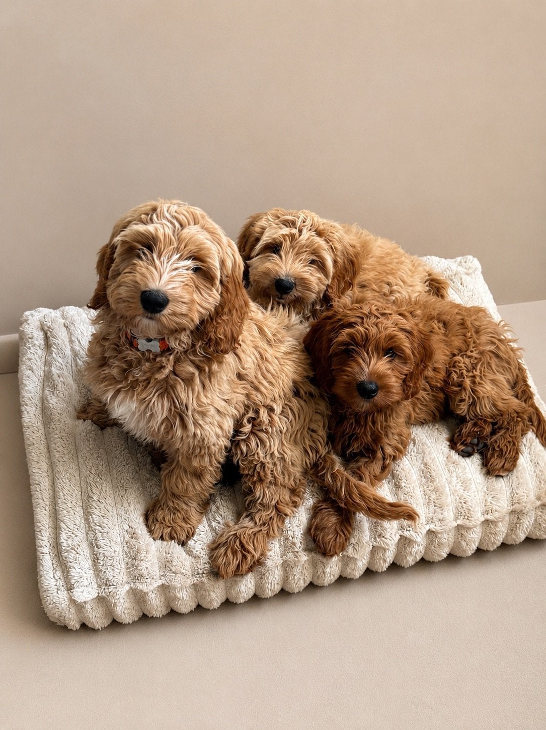 Deze labradoodle pups zoeken nog een gouden mandje, Dieren en Toebehoren, 8 tot 15 weken, Parvo, Meerdere, Meerdere dieren
