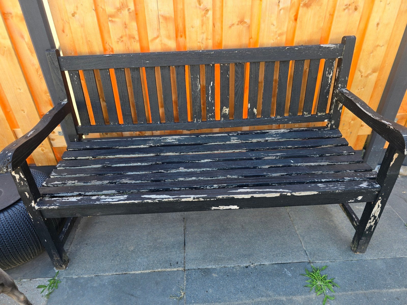 Gratis tuinbank - opknapper, Tuin en Terras, Tuinbanken, Ophalen, Gebruikt, Hout