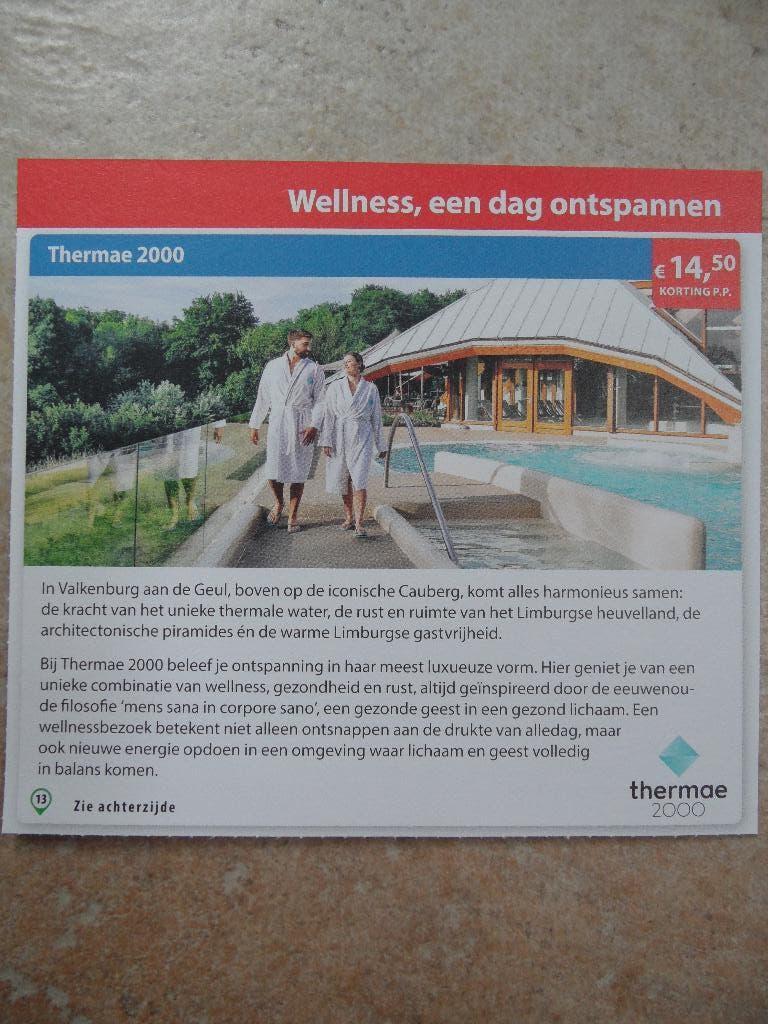 Thermen 2000 kortingsbon, Tickets en Kaartjes, Kortingen en Cadeaubonnen, Drie personen of meer, Kortingsbon, Spa of Sauna