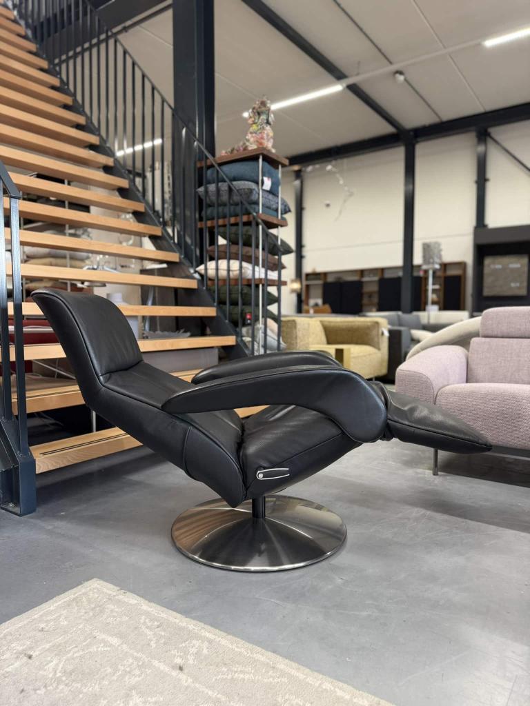 nieuw Jori Symphony Relax Fauteuil zwart leer Design Stoel, Jori, Nieuw, Leer, Ophalen of Verzenden