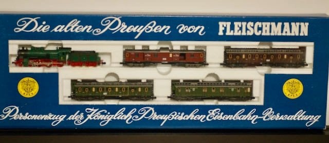 Fleischmann 7880 N Vijfdelige set met P8 van de K.P.E.V., Gelijkstroom, Fleischmann, Wagon, Ophalen of Verzenden