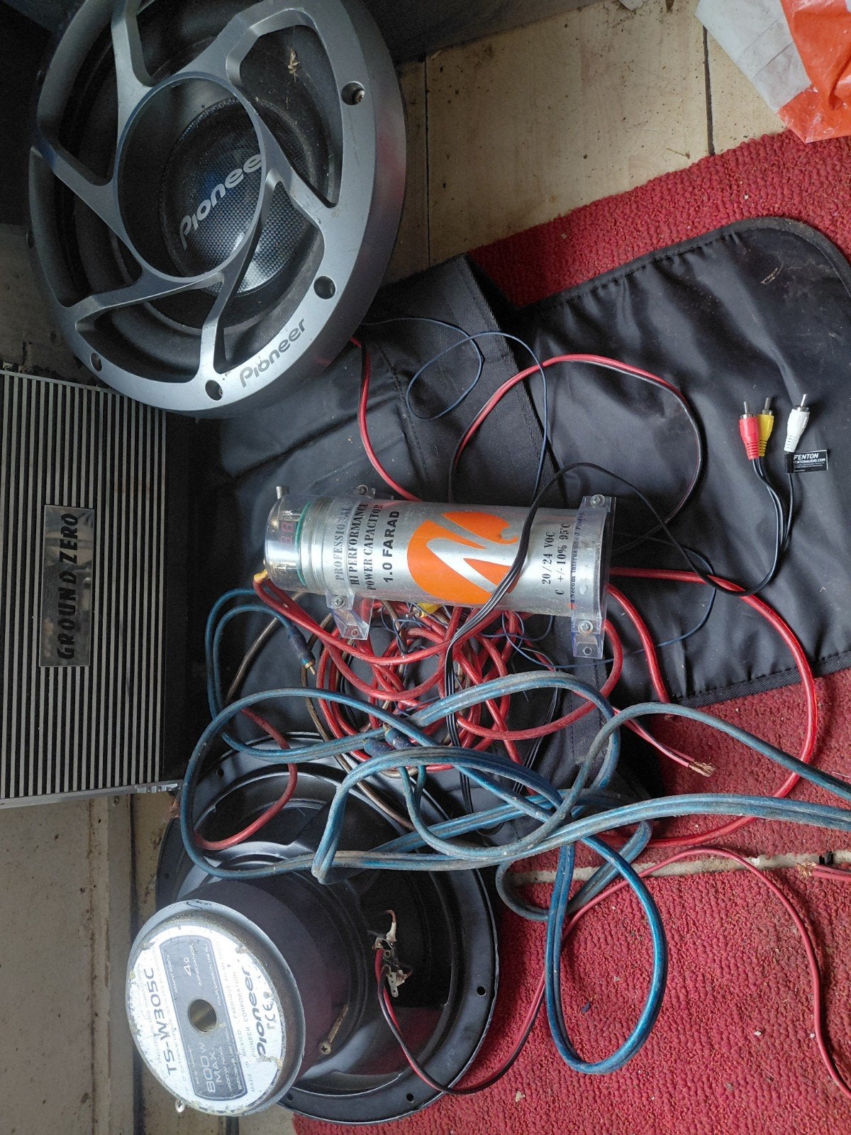 Pioneer Subwoofer TS-W305C met Ground Zero Versterker, Ophalen of Verzenden, Gebruikt