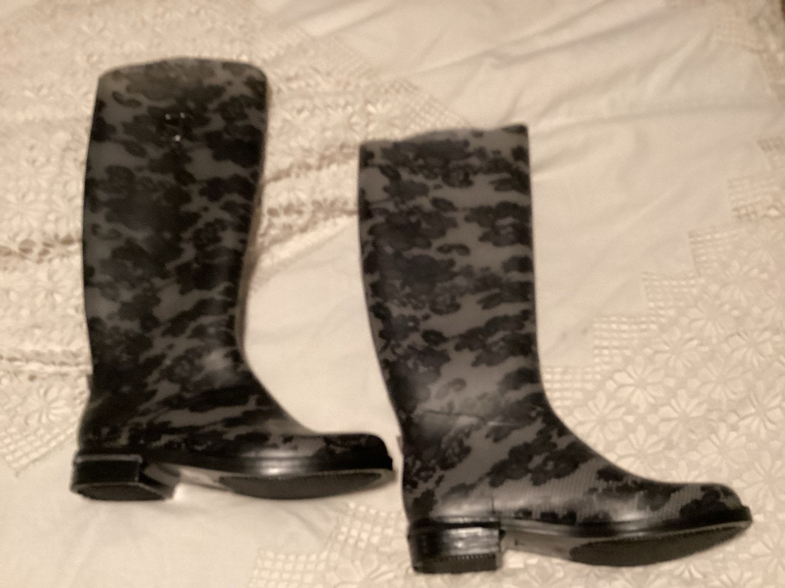 Prachtige regenlaarzen mt 38, Caravans en Kamperen, Verzenden, Gebruikt, Regenponcho, Dames