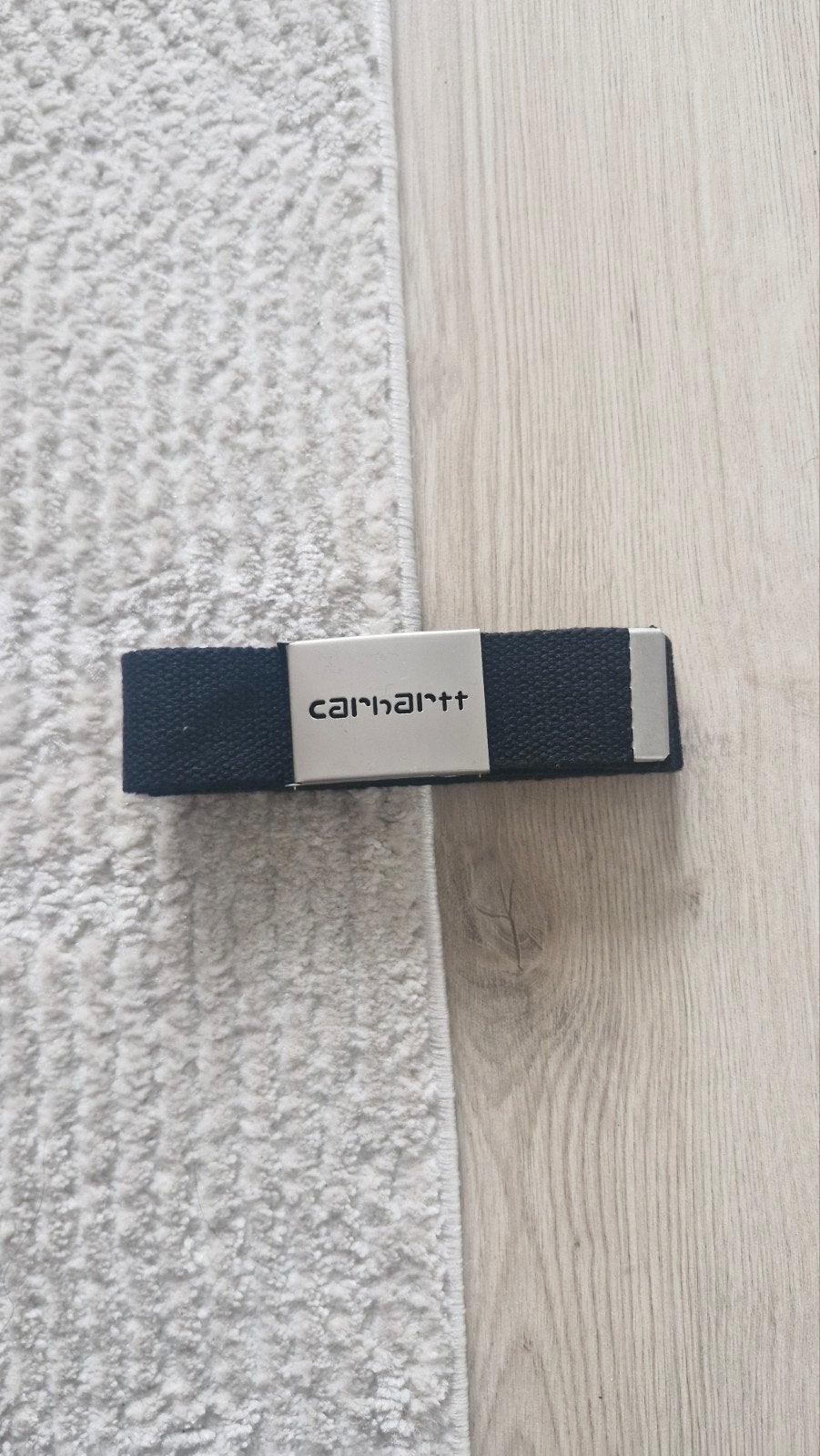 Carhartt riem zwart met zilveren gesp, Zwart, Nieuw, Heupriem, Ophalen of Verzenden