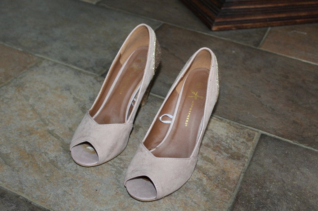 Atmosphere vlot leren glitter pumps mt 7 SUPERKOOPJE, Kleding | Dames, Schoenen, Overige kleuren, ., Ophalen of Verzenden, Zo goed als nieuw