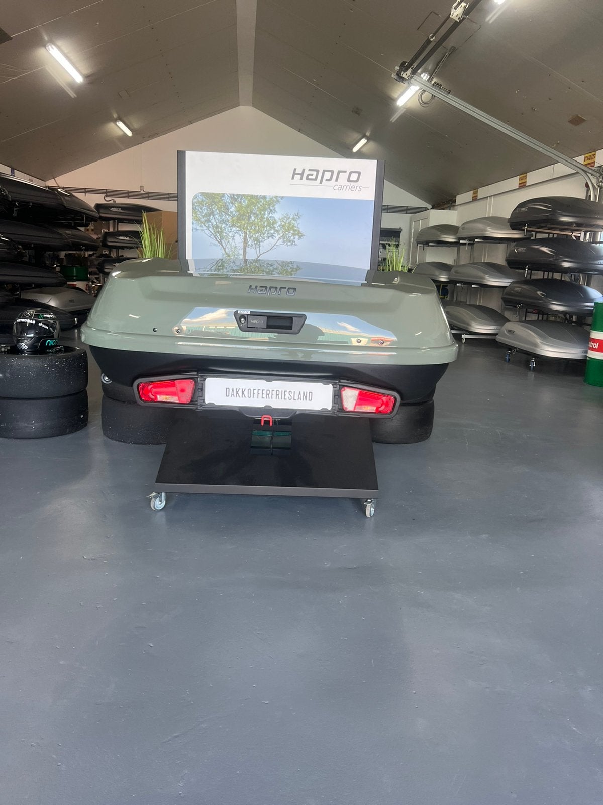 Hapro Boxer L 420 liter sage green, Ophalen, Nieuw, Hapro, Hapro