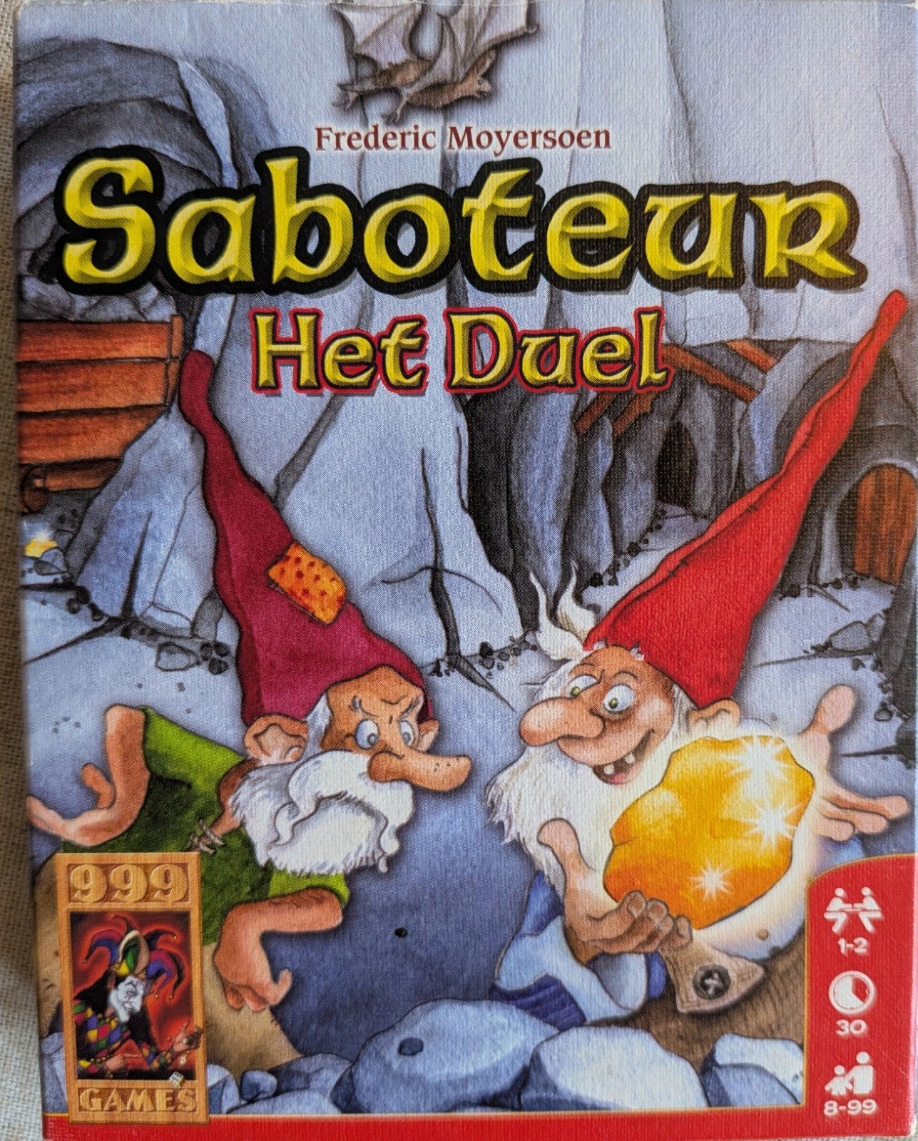 Saboteur Het Duel - Strategisch kaartspel voor 1-2 spelers, Een of twee spelers, Ophalen of Verzenden, Zo goed als nieuw, 999 Games