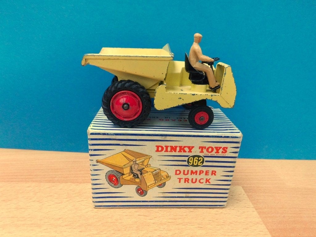 DINKY TOYS No. 562/962 MUIR HILL DUMPER MET DOOS, Ophalen of Verzenden, Gebruikt, Overige typen, Dinky Toys