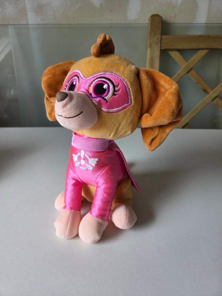 Paw Patrol knuffel skye mighty pups, Ophalen of Verzenden, Zo goed als nieuw, Hond
