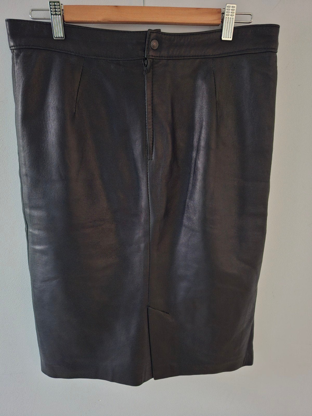 Zwarte leren rok, maat M, Kleding | Dames, Rokken, Maat 38/40 (M), Zwart, Ophalen of Verzenden, Zo goed als nieuw
