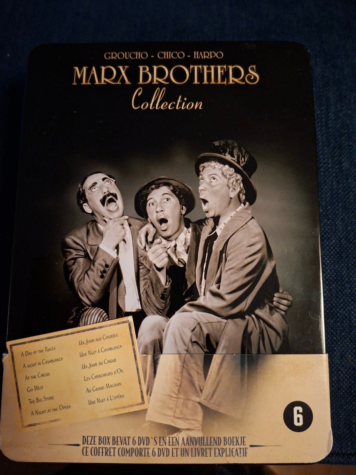 Marx Brothers Collection - 6 DVD Boxset Limited Edition, Klassieker, Alle leeftijden, Nederlands, Ophalen of Verzenden