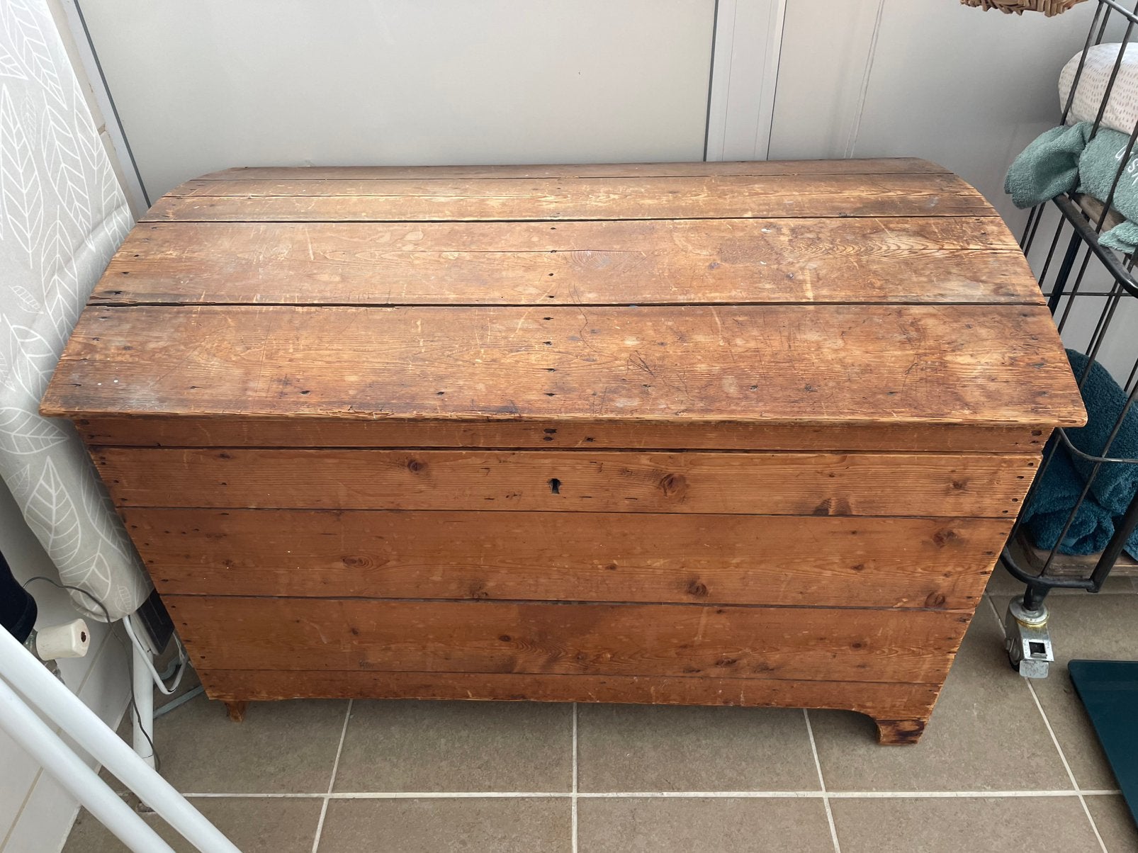 Grote houten kist dekenkist, Huis en Inrichting, 50 – 75, Gebruikt, 50 tot 100 cm, Ophalen of Verzenden