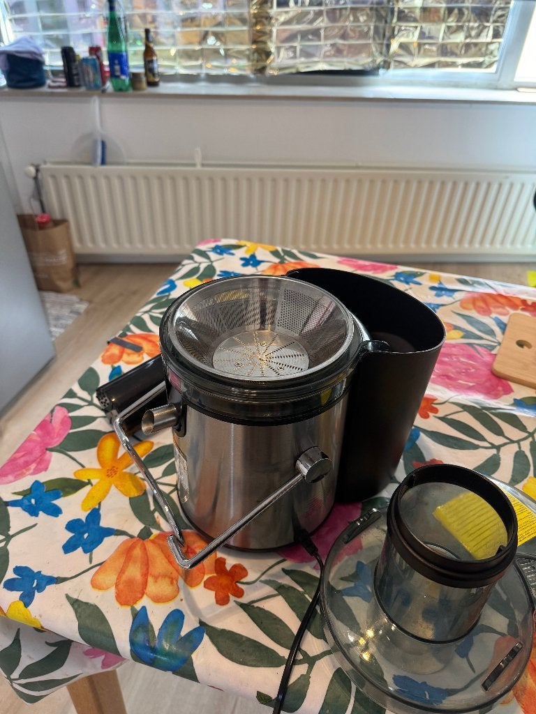 Stainless Steel Centrifugal Juicer Machine, Ophalen, Gebruikt, Elektrisch, Sapcentrifuge