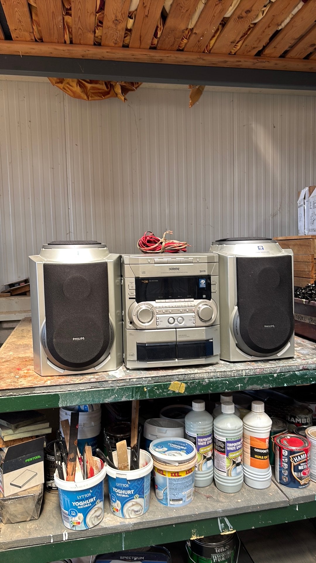Philips hifi systeem, Ophalen, Gebruikt, Cassettedeck, Philips