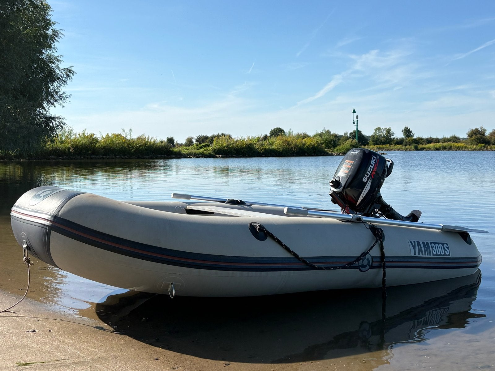 YAM 300S rubberboot met Suzuki 6pk buitenboordmotor, Ophalen, 1 m, 6 pk, Yam
