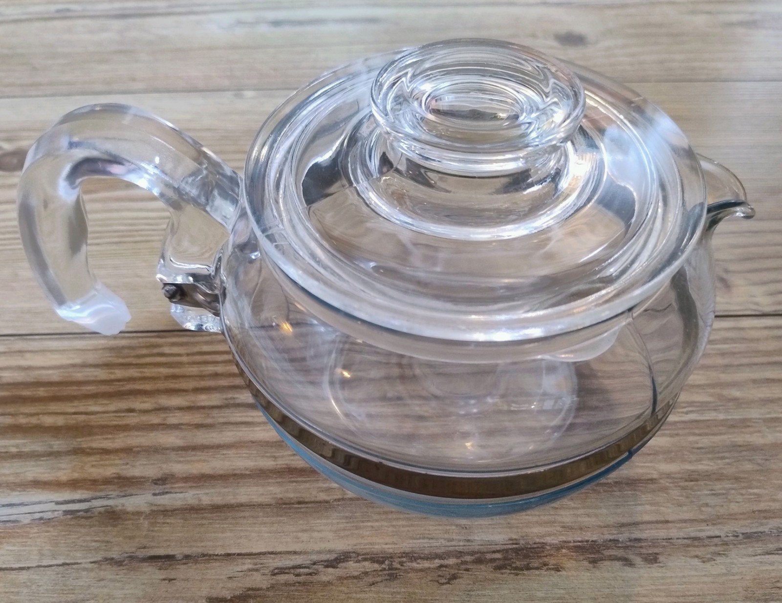 Vintage Pyrex Flameware Theepot Model 8336, Overige merken, Ophalen, Theepot/fluitketel, Glas