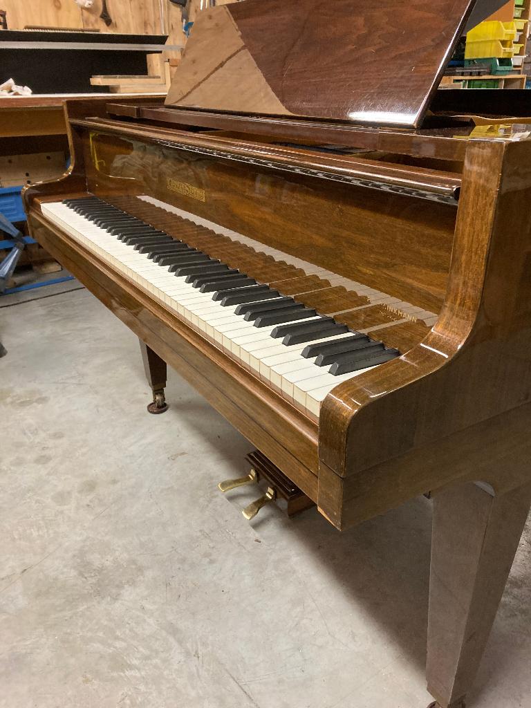 Grotrian Steinweg vleugel 140 cm, Muziek en Instrumenten, Gebruikt, Bruin, Verzenden, Hoogglans
