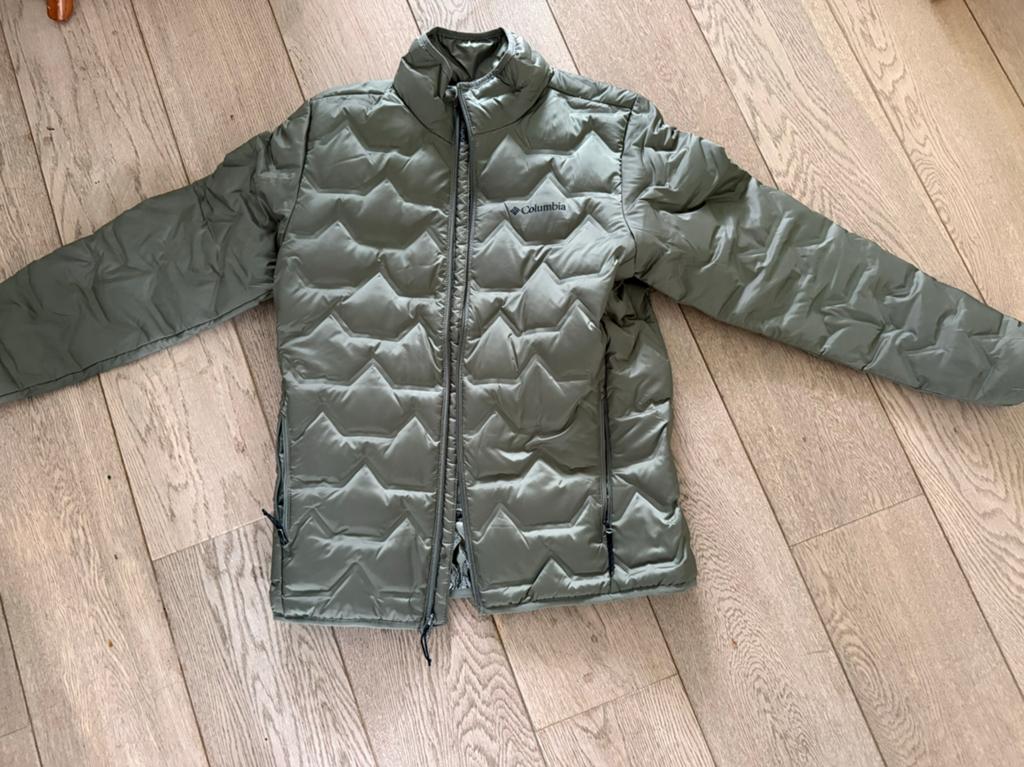 Columbia down jacket, Ophalen of Verzenden, Nieuw, Maat 48/50 (M), Beige