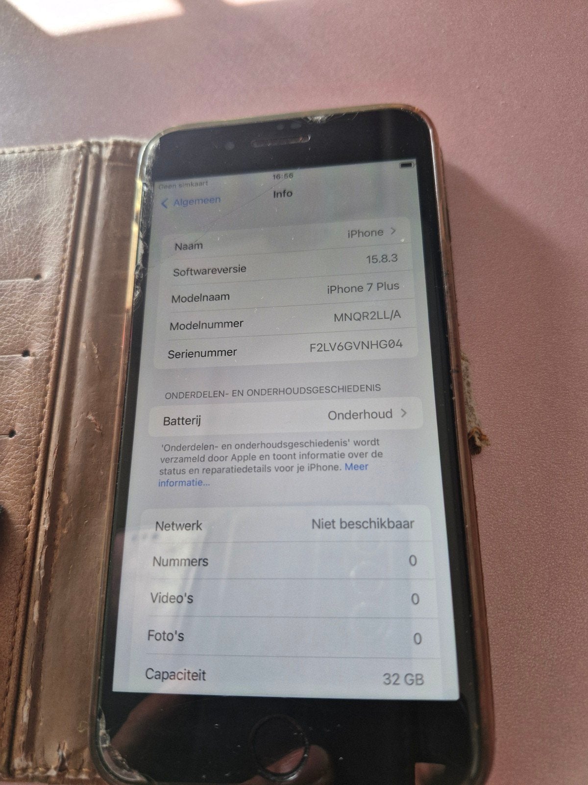 iPhone 7 Plus 32GB - Gebruikt (Batterij onderhoud), Telecommunicatie, Gebruikt, Zwart, 32 GB, Ophalen of Verzenden