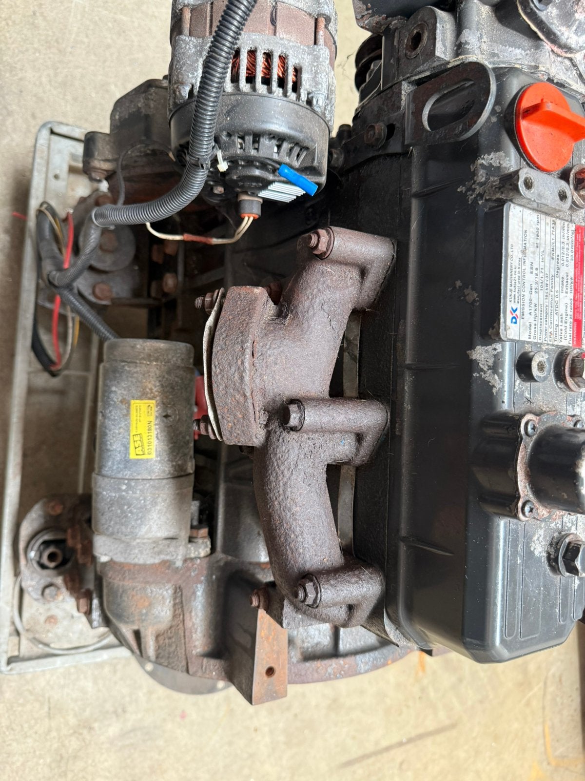 Te koop 3 cilinder diesel motor  aggregaat, Doe-het-zelf en Verbouw, Motoren, Ophalen of Verzenden, Dieselmotor