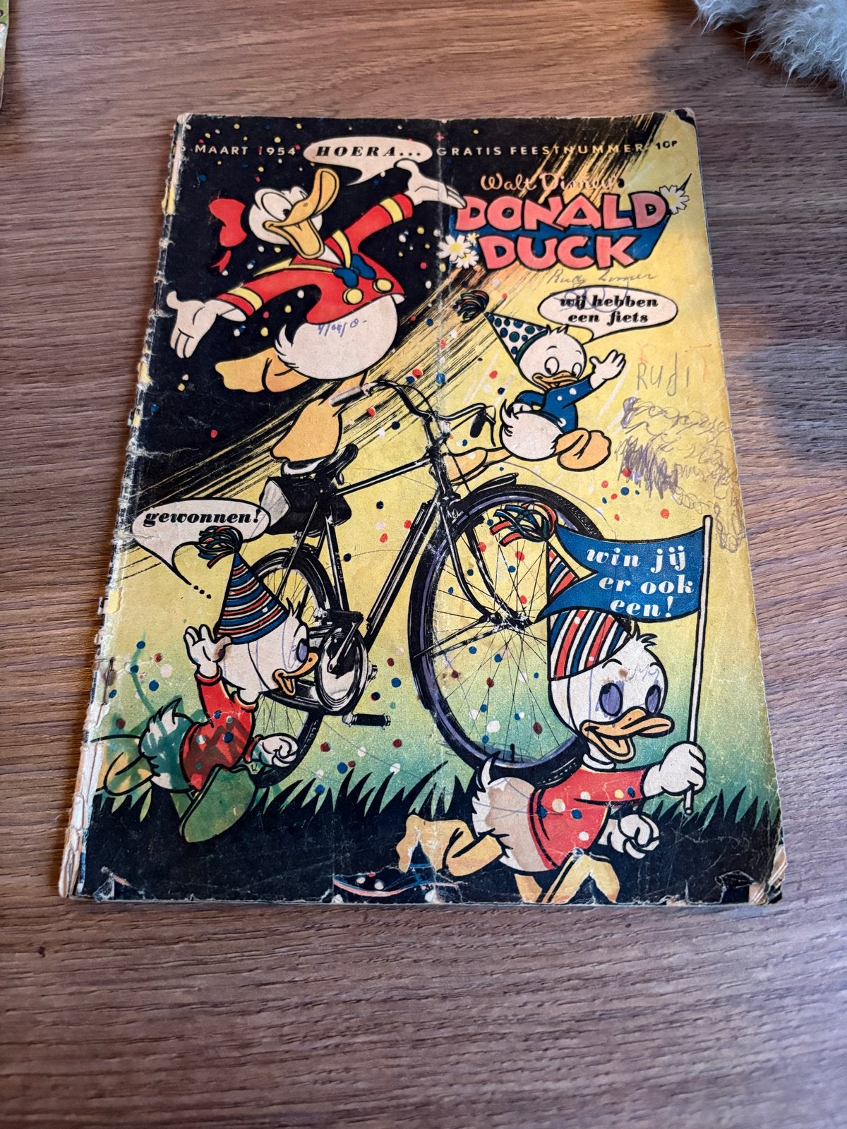 Donald Duck Feestnummer Maart 1954 - Gratis Feestnummer, Boeken, Eén stripboek, Ophalen, Gelezen
