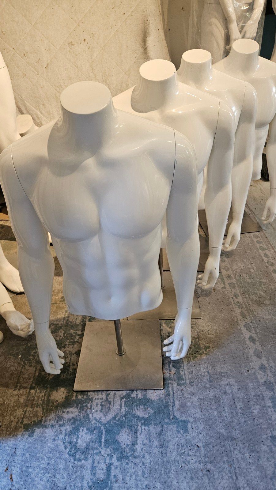 hoogglans herentorso etalagepop paspop, Ophalen, Zo goed als nieuw, Paspop