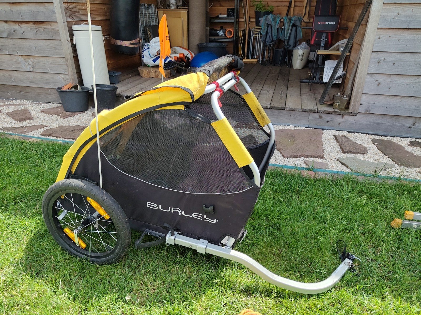 Compacte hondenfietskar 'Burley Tail'- snel op te zetten!, Overige merken, Ophalen, Zo goed als nieuw, Overige typen