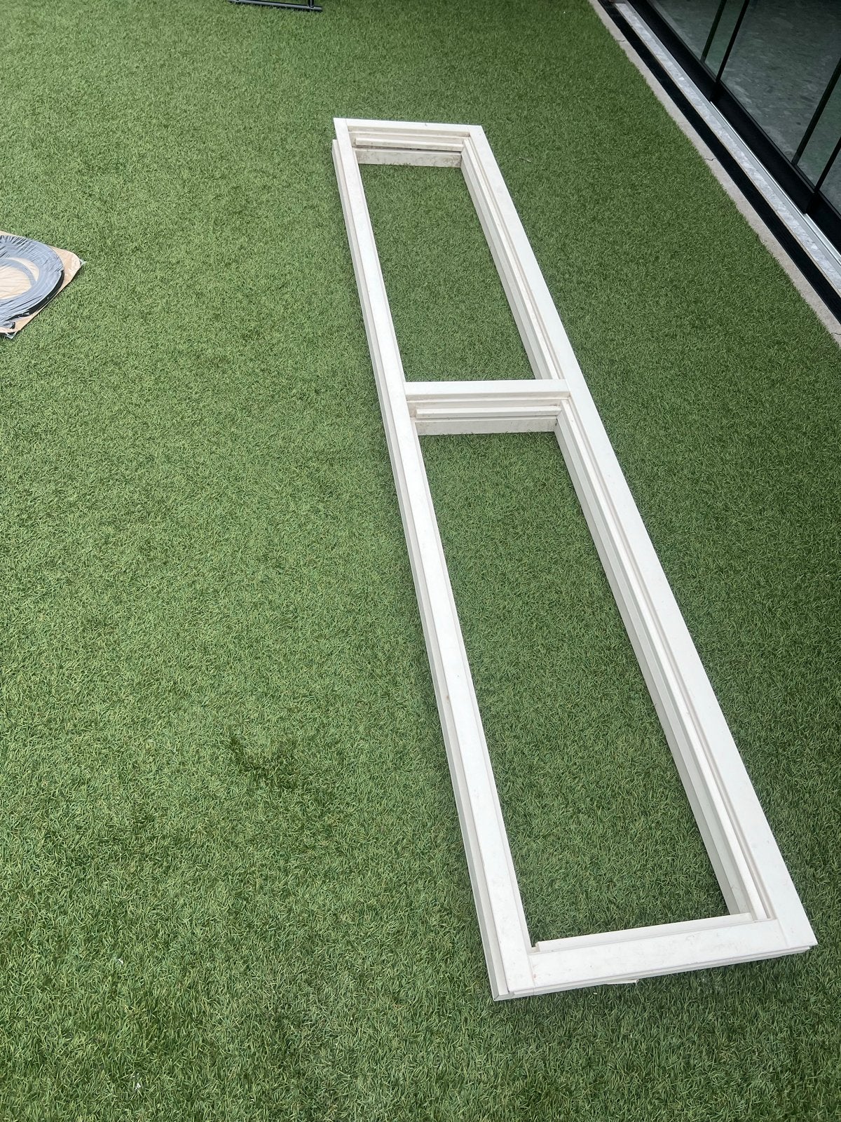 Nieuw hardhouten kozijn met HR++ glas, Ophalen, 120 cm of meer, Overige typen, Minder dan 200 cm