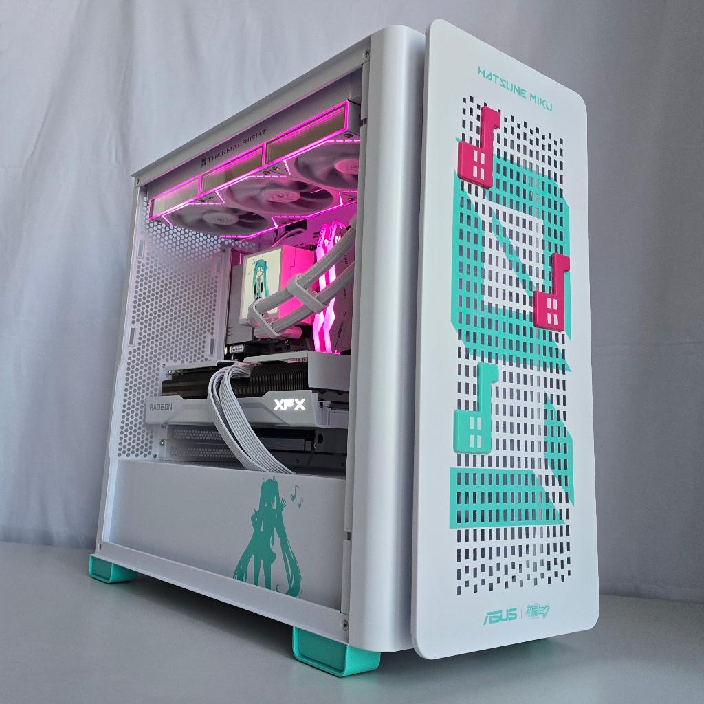 RX 9070 XT, Ryzen 7 7700, 32GB Hatsune Miku Gaming PC, Computers en Software, Desktop Pc's, Nieuw, 4 Ghz of meer, SSD, 32 GB, Met videokaart