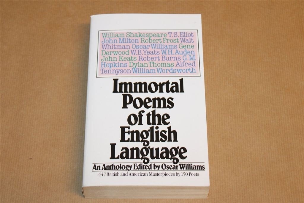 Immortal Poems of the English Language — Anthology 1989, Ophalen of Verzenden, Gelezen