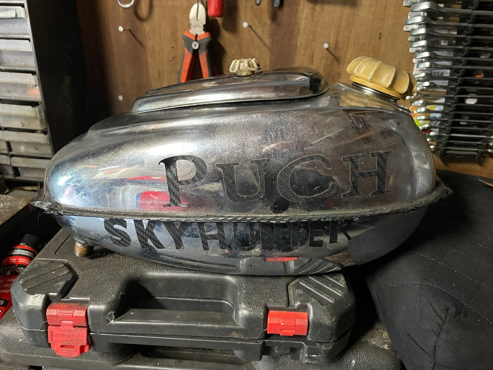 Puch Skyhunter Tank - Chroom, Ophalen of Verzenden, Gebruikt, Tank