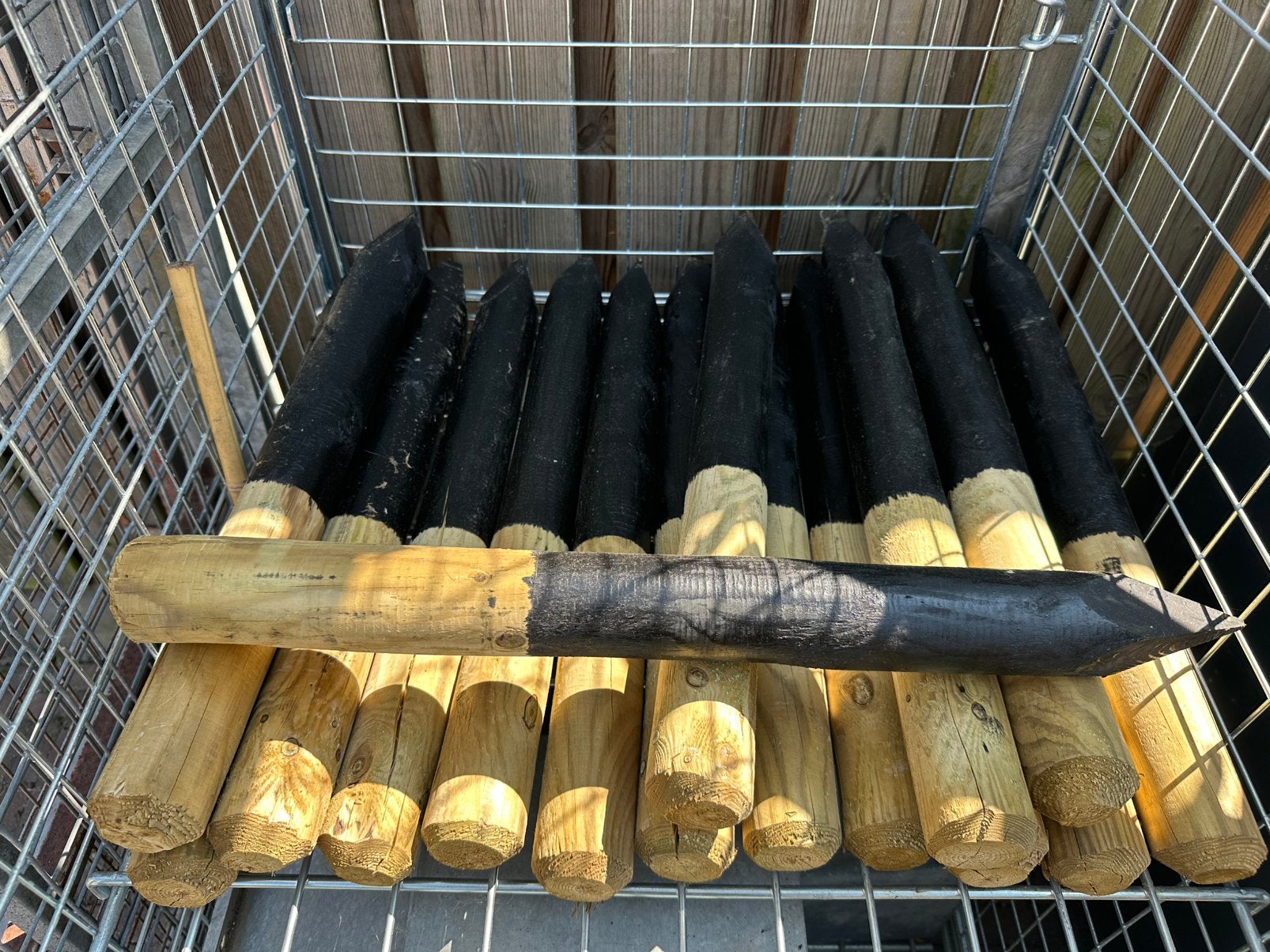 Tuinpalen 16 stuks 6x60, Ophalen
