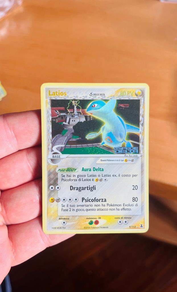 Latios 9/113 Reverse Holo Stamped Ex Delta Species Pokemon, Verzenden, Zo goed als nieuw, Losse kaart, Foil