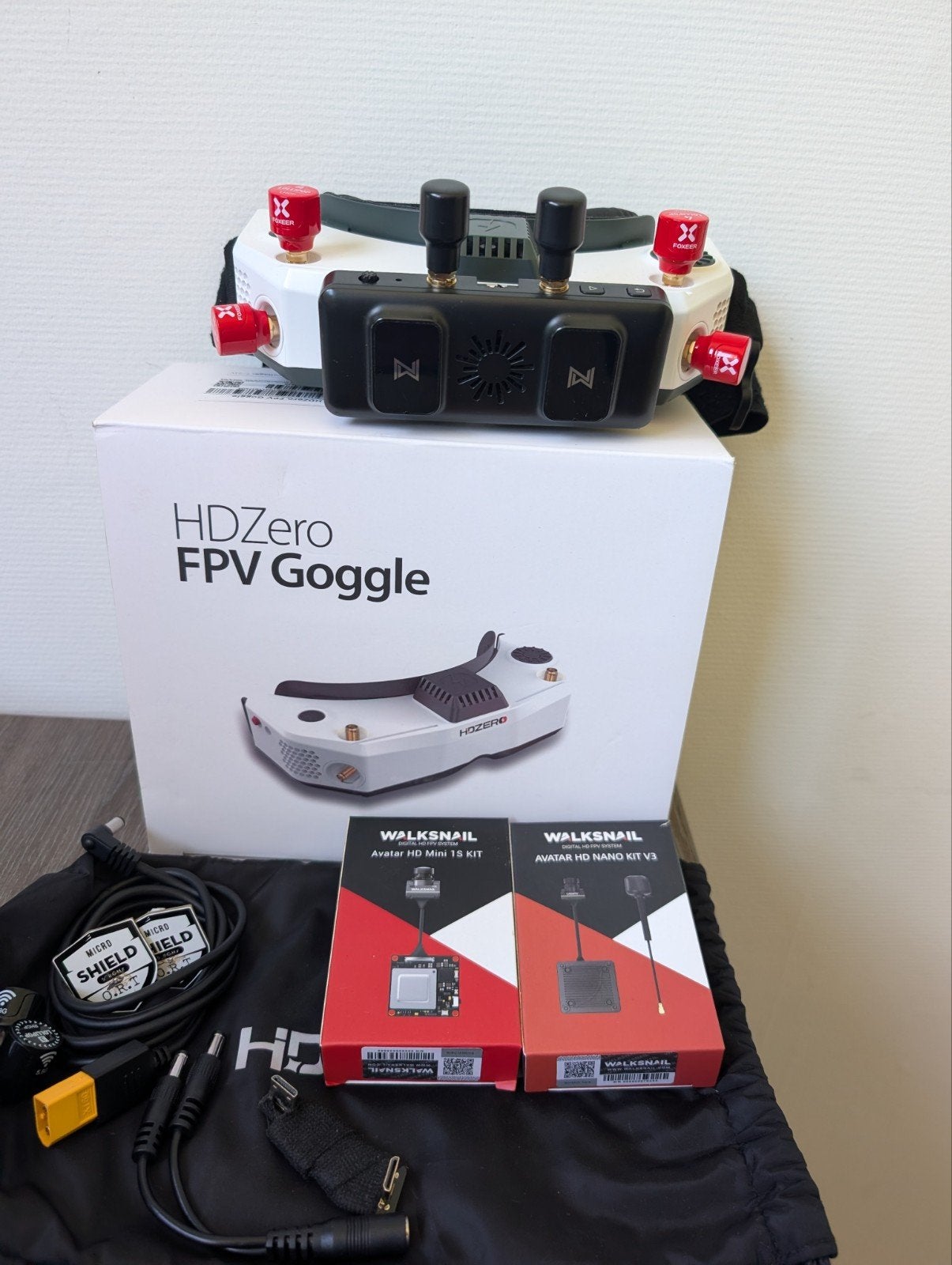 Complete HDZero FPV Goggles Set + Walksnail VRX & VTX Kits, Ophalen of Verzenden