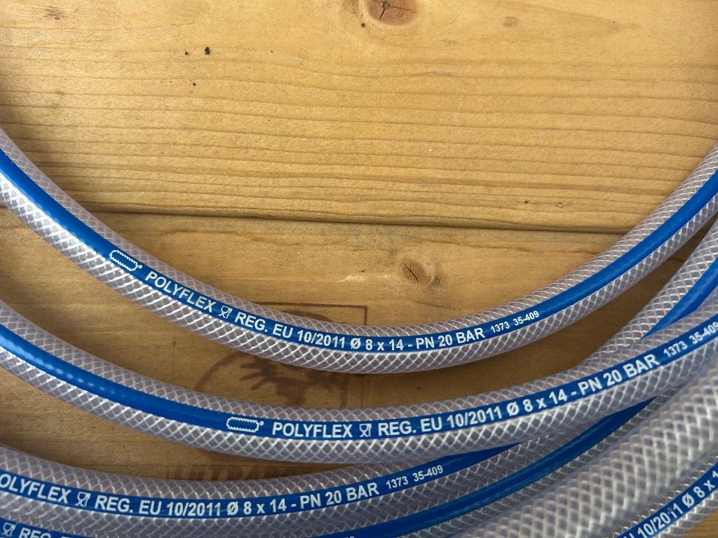 Polyflex luchtslang - 8 x 14 ( 20 bar ), Nieuw, Ophalen of Verzenden, Minder dan 200 liter/min, 10 bar of meer