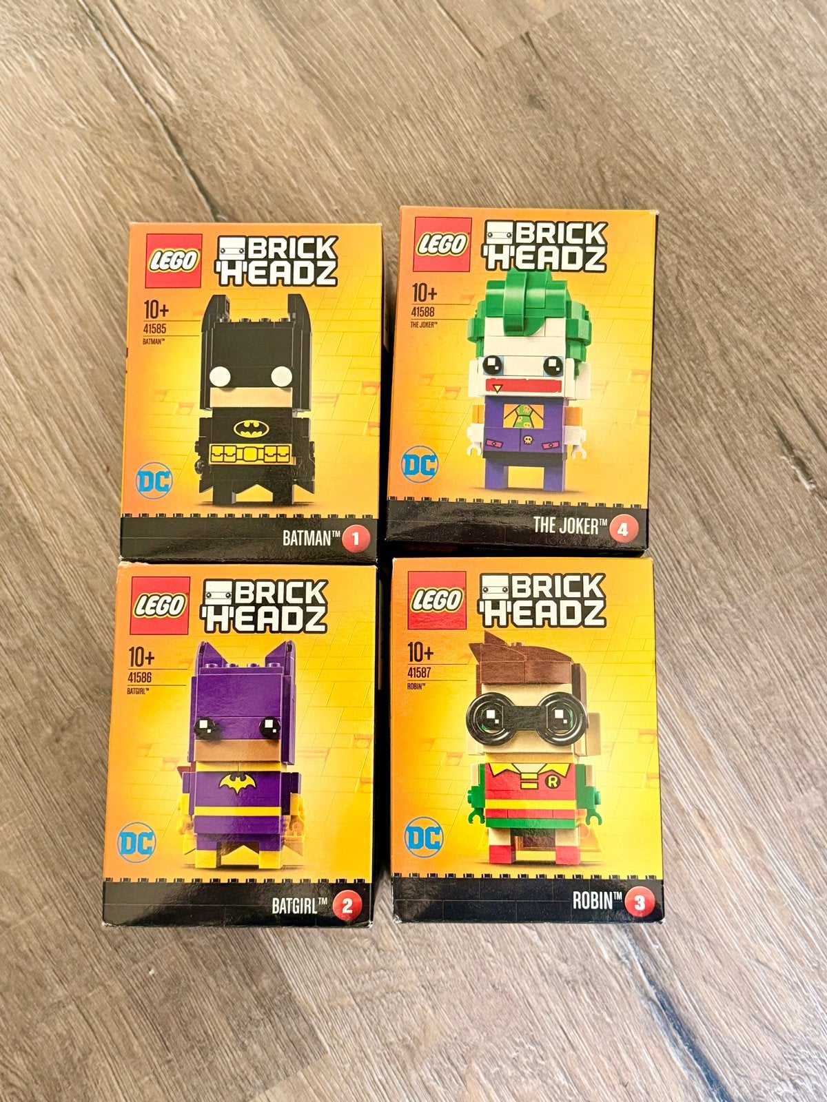 Lego BrickHeadz : Batman, Batgirl, Robin, The Joker, BrickHeadz, Lego, Nieuw, Ophalen of Verzenden