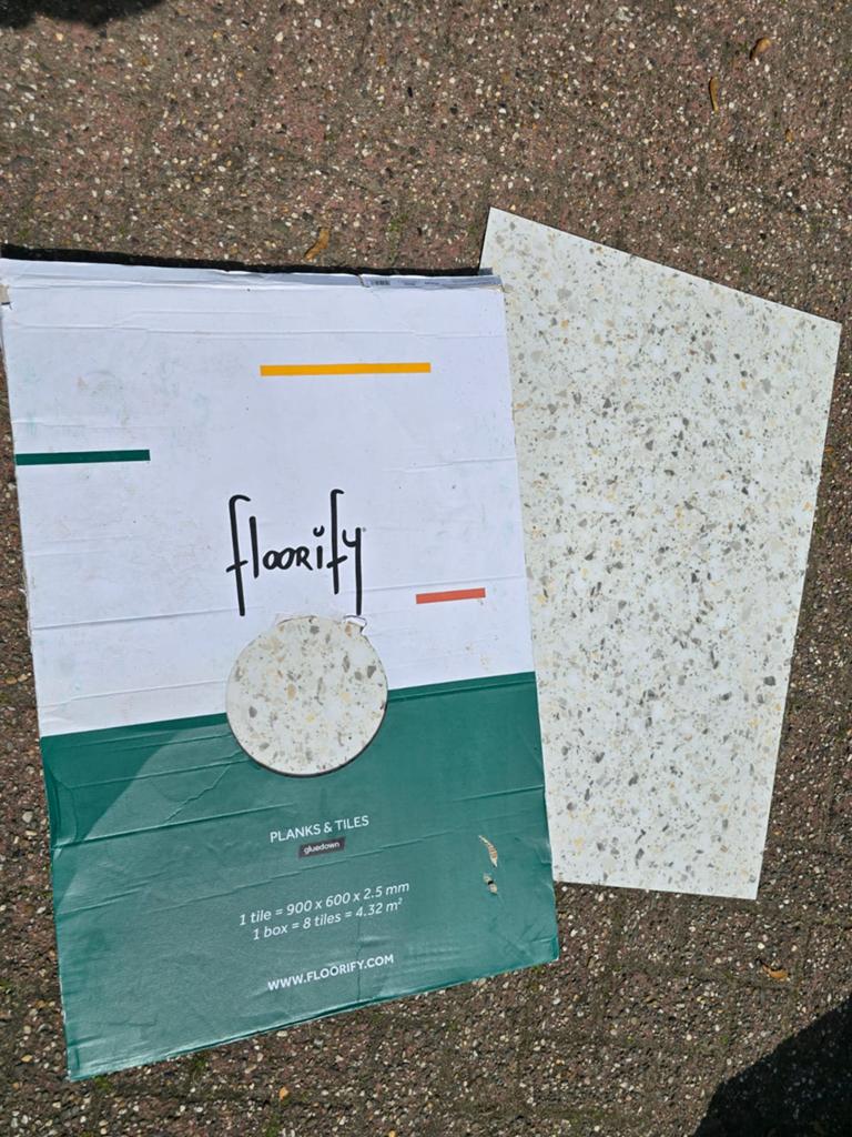 Floorify terrazzo PVC, Ophalen, Zo goed als nieuw